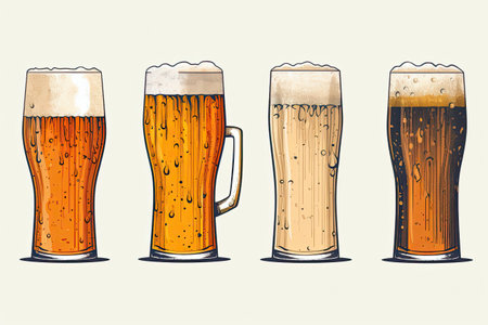 Simplified Illustration Of Beer.の素材