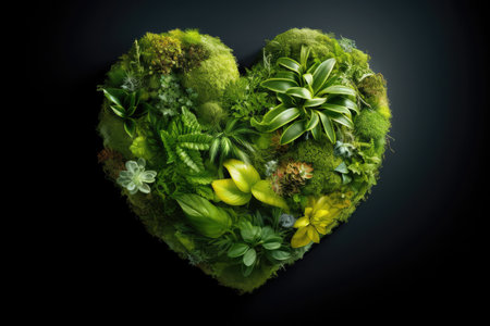 Heartshaped Earth, Love And Protect Our Planet Photorealism.の素材