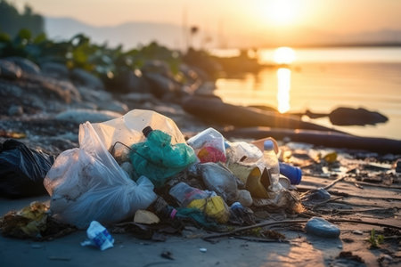Pile Of Garbage In Environmental Problem Concept.の素材