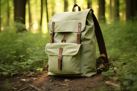 Sew Durable Canvas Backpack For Adventures Ultrarealistic.の素材
