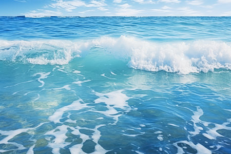 Stunning Depiction Of Summer Ocean Waves.の素材