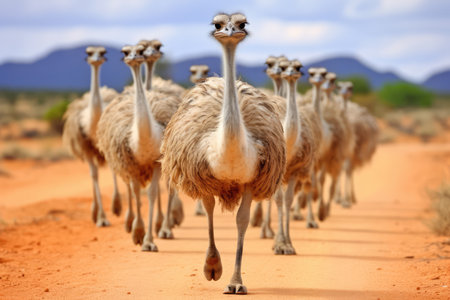 Ostrich Prioritizes Long-Term Goals And Filters Out Market Noise.の素材