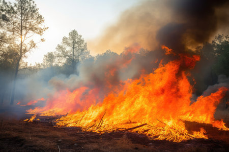 Authorizing Controlled Burns As A Preventative Measure Against Wildfires In Forest Fire Prevention.の素材