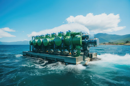 Harnessing Ocean Power For Hydrogen Production With Tools.の素材