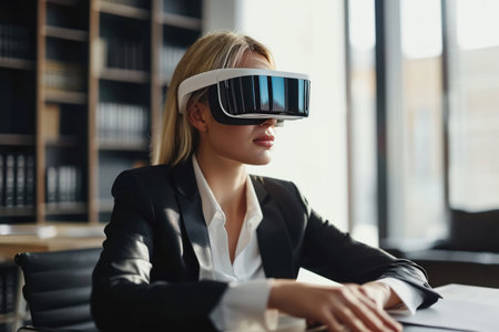 Woman Lawyer In Smart Glassesの素材