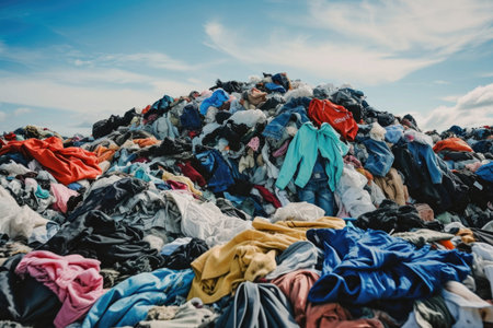 The Troubling Pile Of Clothes In The Landfill Exposes The Waste Of Fast Fashionの素材