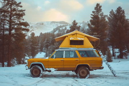 Rooftop Camping Tent: Enhancing Adventure On Road Tripsの素材