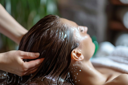 Enhancing Blood Circulation And Promoting Hair Growth Through Hair Massagesの素材