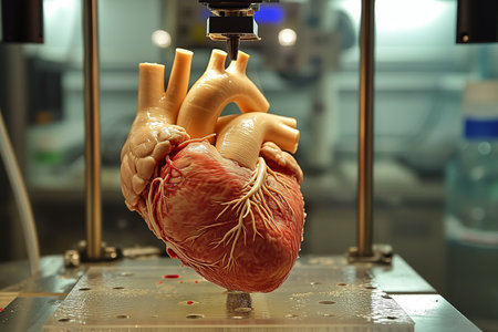 New Technology Revolutionizes Organ Transplants 3D Printer Creates Printed Heart.の素材