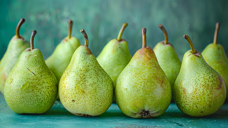 background of Pear. Concept Fruit, Nutrition, Food, Harvest, Farmingの素材