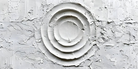 Vintage Grunge Texture on Abstract White Background with Circle Rings. Concept Texture, Vintage, Grunge, Abstract, White Background, Circle Ringsの素材