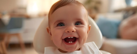 Baby receiving dental treatment in a professional setting with copy space. Concept Pediatric Dentistry, Baby Oral Care, Dental Treatment, Copy Space, Professional Settingの素材