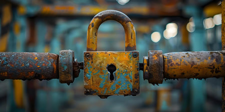 Symbols of security and protection signs and lock representing safety measures. Concept Safety Locks, Protection Symbols, Security Measures, Secure Signsの素材
