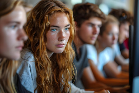 Collaborative Computer Coding Project: Diverse Student Group. Concept Tech Solutions, Collaborative Coding, Diverse Student Groupの素材