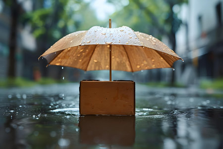 Protect your valuable items with comprehensive package insurance for peace of mind. Concept Package Insurance, Valuable Items, Comprehensive Coverage, Peace of Mind, Protectionの素材