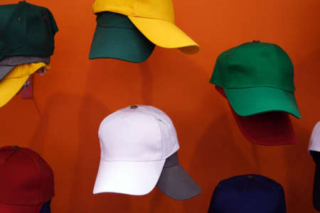 caps in shopの写真素材