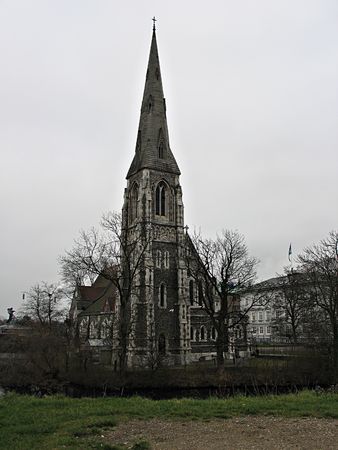 photo of a beautiful church in Denmarkの写真素材