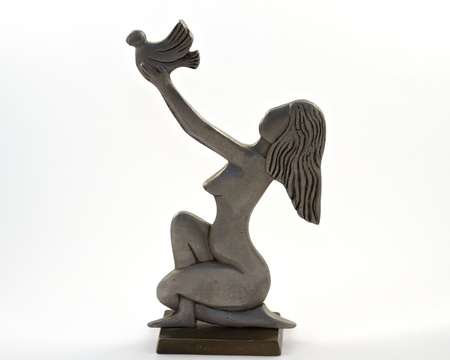 photo of a metal scultpureの写真素材