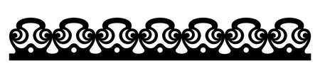 Decorative element in modern style. For laser cutting and printing. editable vector. isolated on white background.のイラスト素材