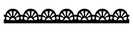 Ornament for printing and laser cutting. editable file. Laser cutting of wood, metal and other materials. decorative element.のイラスト素材