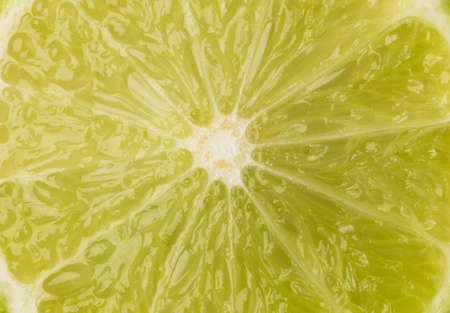 Lime slice close up. Nutrition and healthy lifestyle concepts. Background for inserting text.の写真素材