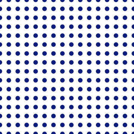 White background with blue dots. For wallpaper, scrapbooking, wrapping paper, fabric. Editable vector file.のイラスト素材