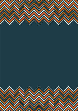 Background with zigzag pattern. Empty space to insert text. Background for booklet, flyer.のイラスト素材