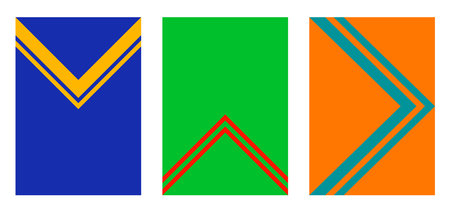 Bright simple backgrounds for design. A set of minimalistic backgrounds. editable file.のイラスト素材