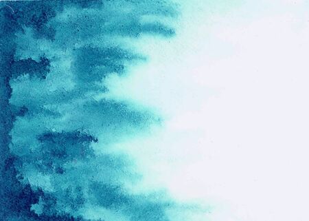 Blue watercolor texture streaksの写真素材