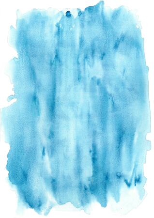 Blue watercolor texture streaksの写真素材