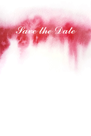 Hand drawn ombre texture. Watercolor painted red background with white space for text. Vector illustration for wedding, birhday, greetings cards, web, print, scrapbooking.のイラスト素材