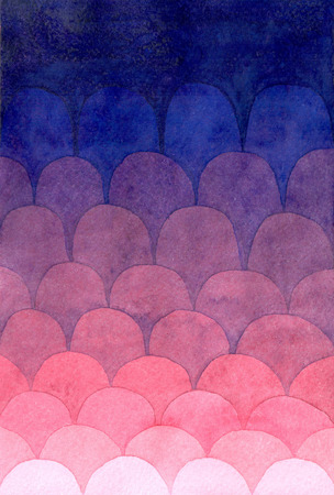 watercolor scales gradient pattern. artwork backgroundの写真素材