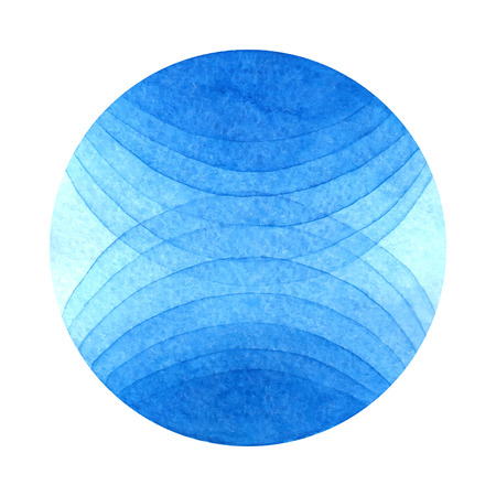 Spot circle watercolor. Vector blot blue with gradient.のイラスト素材
