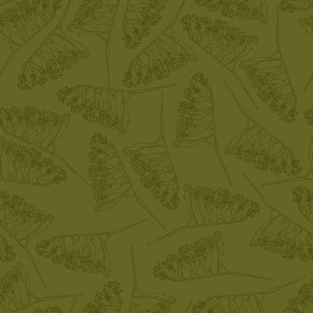 Vector seamles floral pattern for wrapping paper, textile, coloring bookのイラスト素材