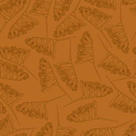 Vector seamles floral pattern for wrapping paper, textile, coloring book ectのイラスト素材