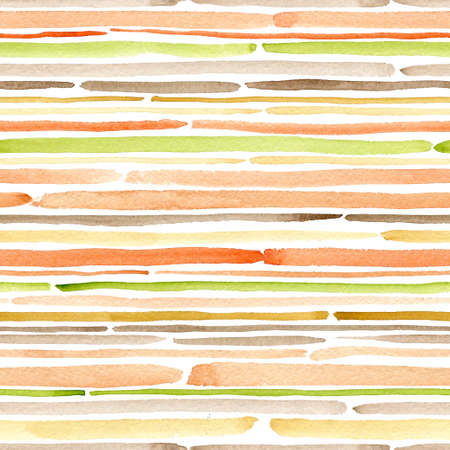 Seamless watercolor pattern with handmade stripesの写真素材