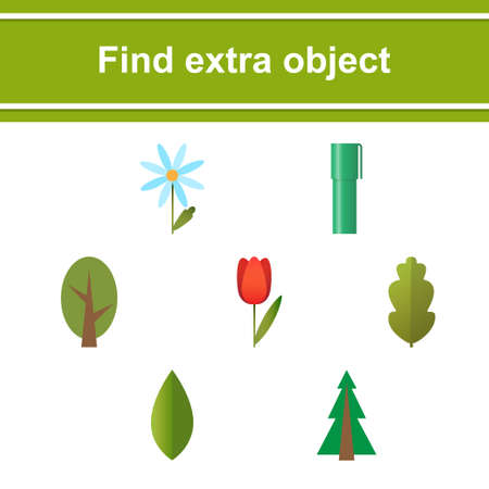 Game for kids. Find extra object.のイラスト素材