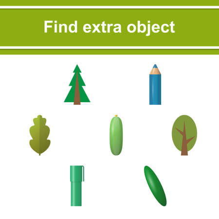 Game for kids. Find extra object.のイラスト素材