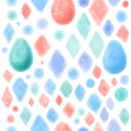 Easter tender light pattern eggsの写真素材