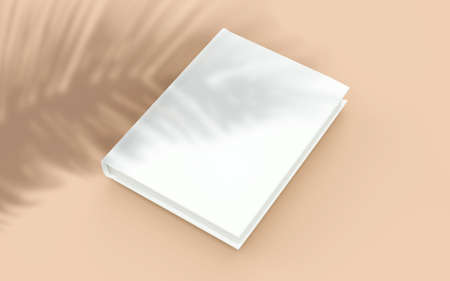 Hard cover book mock up 3d rendering.の写真素材