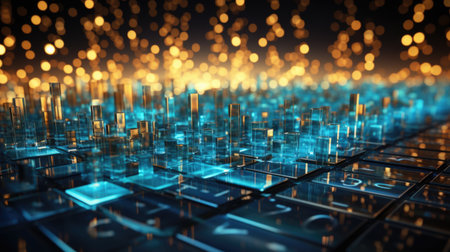 Background for displaying the exchange of large data arrays of information. Digital background. Digital currencies and dataの素材