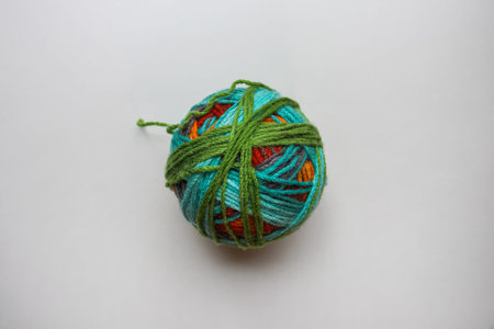 Skein of woolen yarn for needlework