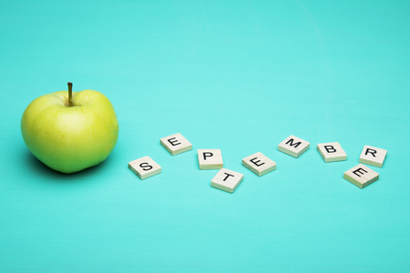 September and apple. Back to school.の写真素材