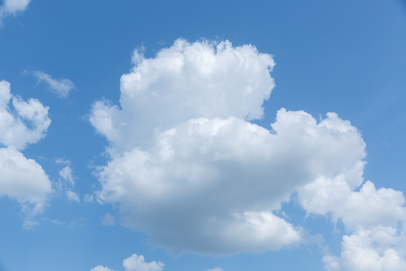 Blue sky with white clouds.の写真素材