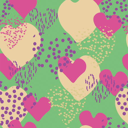 background with hearts for girls beautiful abstract gentle snow rain windのイラスト素材