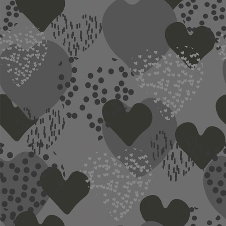 background with hearts for girls beautiful abstract gentle snow rain windのイラスト素材