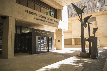 Entrance to Federal Court of Australia, Commonwealth Tribunals, Perth City, Western Australiaのeditorial素材