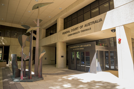Entrance to Federal Court of Australia, Commonwealth Tribunals, Perth City, Western Australiaのeditorial素材
