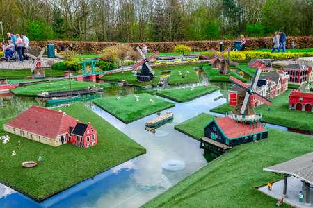Mini Holland LEGO display at Legoland Windsor park, Englandのeditorial素材
