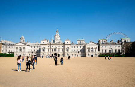 Square in front of The Household Cavalry Museum in Westminster, London, Englandのeditorial素材